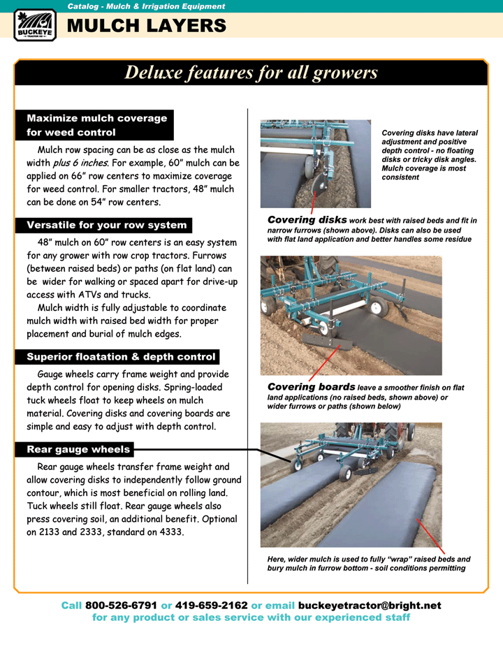 Buckeye Tractor Online Catalog Page 0502 Mulch Layers